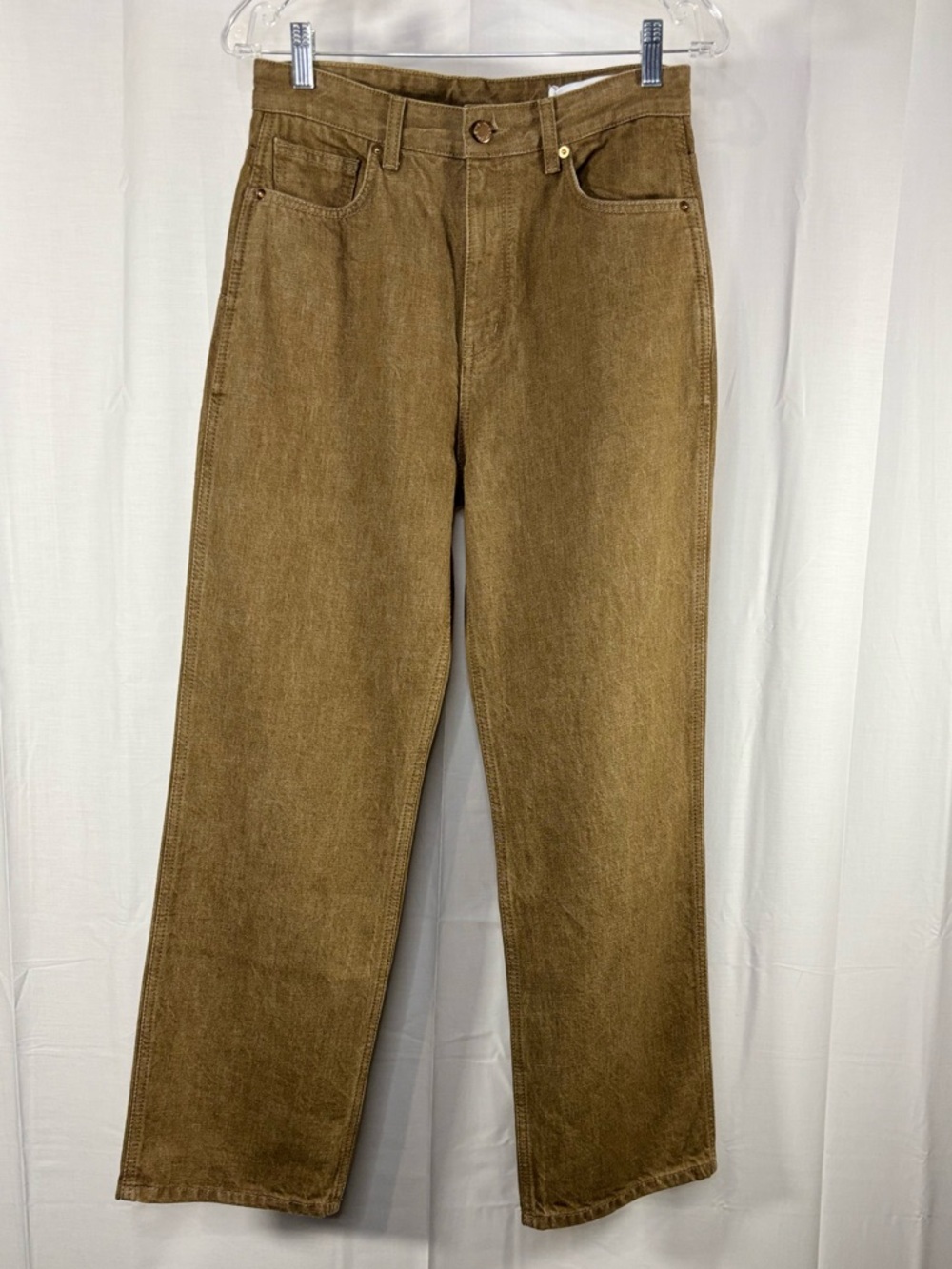 NWT ARCH THE Golden Brown Straight-Leg Jeans Size 38 or US 6